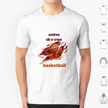 Баскетбольная футболка Active Shooter Для мужчин, женщин, детей 6Xl, баскетбольная футболка Active Shooter, цитата Active Shooter Active