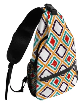 Богемные нагрудные сумки с этнической геометрией для женщин, мужчин, водонепроницаемые сумки-мессенджеры, женские дорожные спортивные сумки через плечо на одно плечо