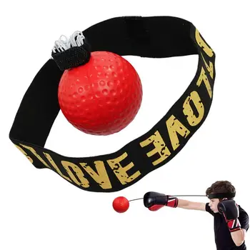 Боксерский скоростной мяч с креплением на голову PU Punch Ball MMA San-da Training Hand Eye Reaction Домашний боксерский инвентарь для фитнеса с песком