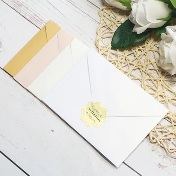 Винтажный Радужный бумажный конверт, Западные конверты, приглашение на свадьбу, Поздравительные открытки, Подарочная упаковка 60 шт. /лот