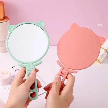 Вращающееся на 180 ° Зеркало для макияжа для женщин, Маленькое Портативное Складное Зеркало для макияжа, Портативное Карманное Компактное Зеркало для макияжа, инструмент для макияжа