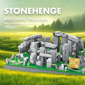 Всемирно известное историческое здание Великобритания Англия Лондонский блок Стоунхендж Креативная модель Bricks Коллекция развивающих игрушек