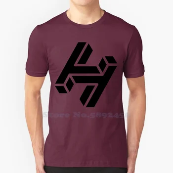 Высококачественные футболки с логотипом Handshake (HNS), Модная футболка, Новая футболка из 100% хлопка