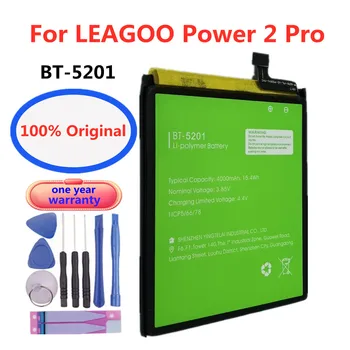 Высококачественный 100% Оригинальный BT5201 4000 мАч Сменный Аккумулятор Для LEAGOO Power 2 Pro Power2 Pro BT-5201 Smart Cell Phone Bateria