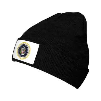 Вязаная шапка с печатью президента США для женщин, мужчин, Skullies Beanies, Зимняя шапка, Вязаная шапка для голосования на выборах президента, Вязаная шапка для Трампа