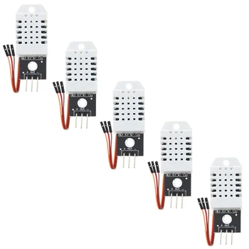 Датчик температуры и влажности для Arduino, для Raspberry Pi, включая соединительный кабель, 5 штук, простой в использовании