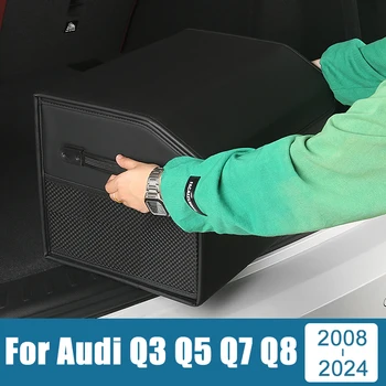 Для Audi Q3 8U SQ3 Q5 SQ5 8R FY Q7 SQ7 4L 4M Q8 SQ8 2008-2017 2018 2019 2020 2022 2023 2024 Коробка Для Хранения Инструментов В Багажнике Автомобиля