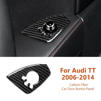 Для Audi TT 8n 8J MK123 TTRS 2006-2014 Карбоновая Панель Кнопок Дверей Автомобиля Декоративные Наклейки Auto Inter Modification Accesorios