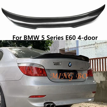 Для BMW 5 Серии E60 4-дверный Седан 525i 528i 530i 535i PSM Стиль Карбоновый Кованый Карбоновый Задний Спойлер Багажник Крыло 2004-2009
