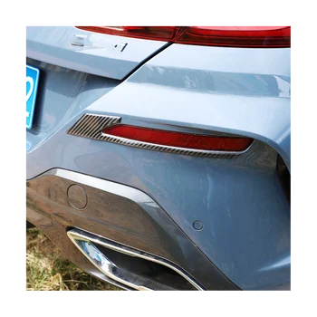 Для BMW 8 серии G14 G15 G16 2019-2022 Карбоновый автомобильный задний противотуманный фонарь Рамка для бровей Накладка Наклейка Аксессуары