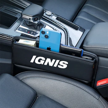для Suzuki IGNIS 2017 2018 Органайзер для щелей в Автокресле Кожаный Ящик для хранения Автомобильных Аксессуаров