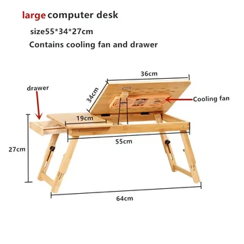 Домашний Складной стол для ноутбука для кровати и дивана, стол-подставка для ноутбука, стол-переносной столик на коленях для учебы и чтения, стол-подставка для кровати