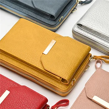 Женская сумка-мессенджер, модная маленькая сумочка, прочный кошелек через плечо для телефона, женский кошелек для монет из искусственной кожи, держатель для карт