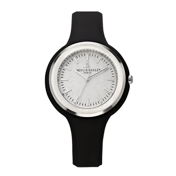 Женские кварцевые часы MoulinRouge, спортивные водонепроницаемые наручные часы из минерала с сапфировым покрытием, подарочный силиконовый ремешок, женские часы
