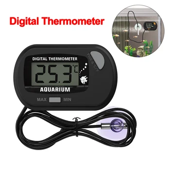 ЖК-аквариумный термометр, Водонепроницаемый датчик для аквариума с датчиком температуры, измерительный инструмент с присоской -50-70 ℃