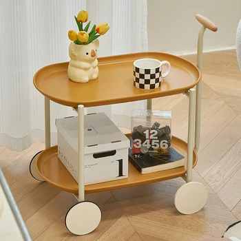 Журнальный столик Nordic с металлическим кронштейном, подходит для нескольких сценариев r Небольшие дома, тележка Nordic Small для хранения