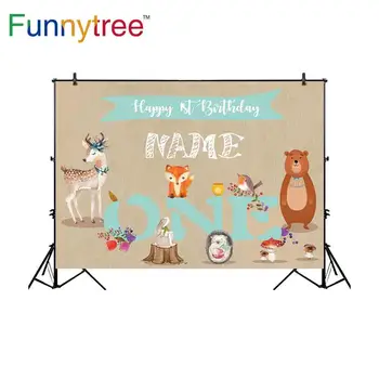 Забавный фон из дерева для фотостудии, день рождения животных, мультфильм для детей, индивидуальный фон для фотосессии, фотосессия в клетку