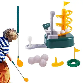 Игрушечный набор для гольфа Клюшки для гольфа для малышей Детский набор для гольфа Оборудование для тренировки гольфа Обучающие игрушки для гольфа Многофункциональные игрушки для спорта на открытом воздухе