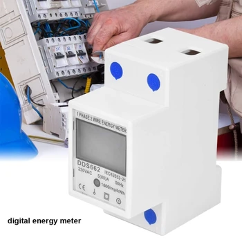 Измеритель мощности Мониторы потребления электроэнергии для домов Энергетические мониторы Цифровой дисплей Измеритель энергопотребления R9UF