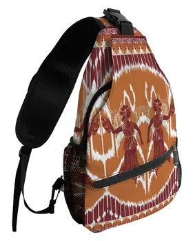 Индийские круглые женские нагрудные сумки для женщин, мужчин, водонепроницаемые сумки-мессенджеры, женские дорожные спортивные сумки через плечо на одно плечо