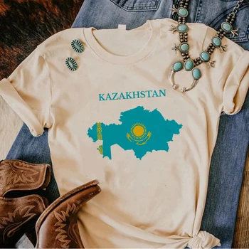 Казахстанские футболки, женские летние футболки с комиксами, одежда с комиксами для девочек