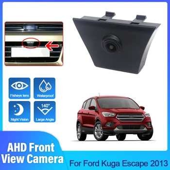Камера переднего обзора автомобиля для Ford Kuga Escape 2013 HD CCD, водонепроницаемая камера с логотипом парковки, Широкоугольная камера ночного видения