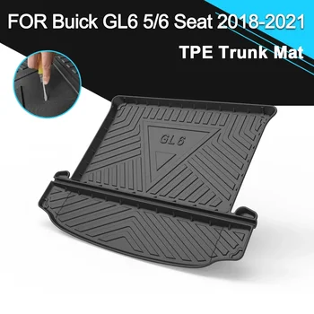 Коврик для задней крышки багажника автомобиля, Резиновый TPE, Водонепроницаемые нескользящие Аксессуары для грузового лайнера для Buick GL6 5/6 Местный 2018-2021