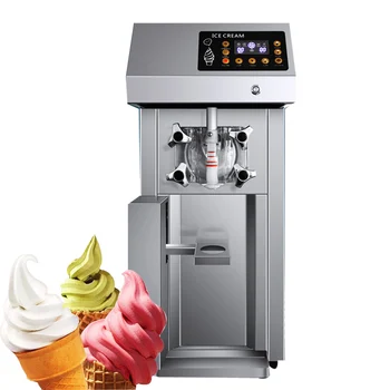 Коммерческая машина для приготовления мягкого мороженого Автоматическая машина для приготовления мороженого с мороженым 110V 220V