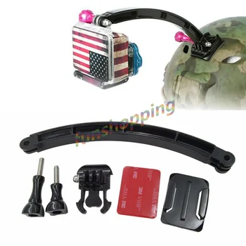 Комплект Крепления удлинителя для велосипедного шлема для мотокросса Изогнутое Клейкое крепление для GoPro Hero 6 5 4 3 3+ Аксессуары SJ4000/5000/6000