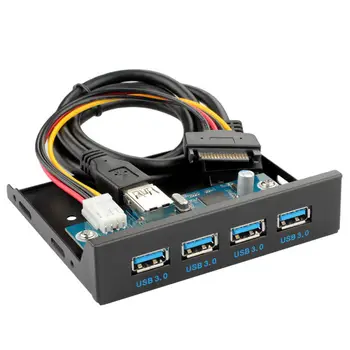 Концентратор CY Xiwai USB 3.0, 4 порта, соединяющий переднюю панель с материнской платой, 20-контактный соединительный кабель для 3,5-дюймового отсека для гибких дисков