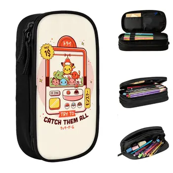 Коробка для ручек Pokemon Merch большой емкости для школьных пеналов, канцелярские принадлежности, подарок на день рождения