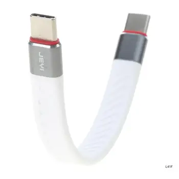Короткий кабель передачи данных Type C PD мощностью 60 Вт для MacBook, кабель быстрой зарядки USB C для 3 кабелей