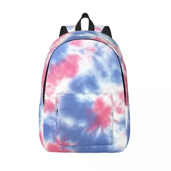 Красочный рюкзак Tie Dye для мужчин и женщин, повседневный студенческий деловой рюкзак, сумка для ноутбука, спортивная сумка