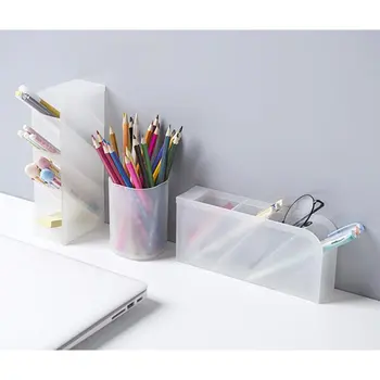 Креативный Многофункциональный настольный органайзер с 4 сетками, держатель ручки, коробка для хранения косметики, школьные офисные принадлежности, канцелярские принадлежности