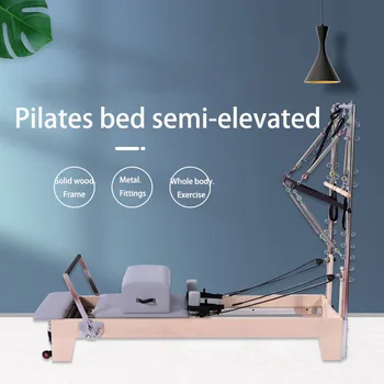 Кровать для пилатеса с полуподвесом, двухъярусная кровать, фитнес-оборудование, упражнения для йоги, тренажер для пилатеса, башня пилатеса, тренажерный зал для дома