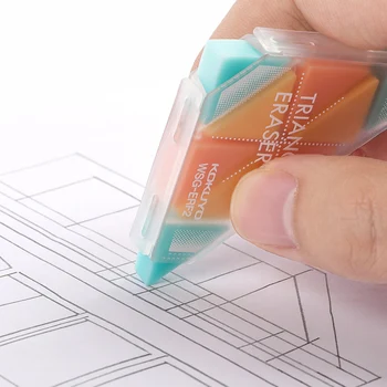 Ластик с треугольным острием, комбинированный резиновый ластик для изменения деталей, карандашный ластик для рисования эскизов.