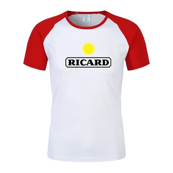 Летняя Новая мужская футболка с логотипом RICARD, изготовленная на заказ, Хлопковая Мужская футболка для отдыха, уличная одежда, бешеные продажи