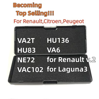 Лиши 2 в 1 VA2T VA2 HU83 NE72 VAC102 HU136 VA6 для Renault V.2 Laguna3 Слесарные инструменты для ключей от автомобиля Renault, Citroen, Peugeot
