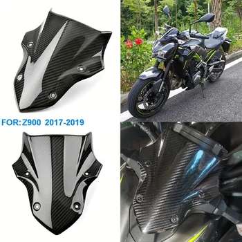 Лобовое стекло мотоцикла из настоящего углеродного волокна Для Kawasaki Z900 Z 900 2017 2018 2019