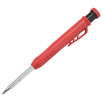 Маркер для глубоких отверстий Механический маркер для карандашей премиум-класса со встроенной точилкой-Для дерева, металла, камня, я сверлю Маркер для отверстий