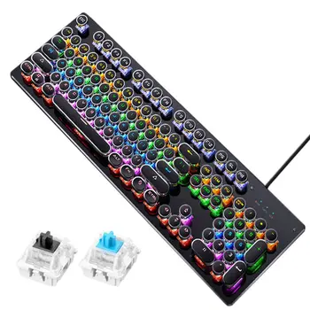 Механическая клавиатура F3KE, мышь, 104 клавиши, игровые клавиатуры со светодиодной подсветкой для ПК