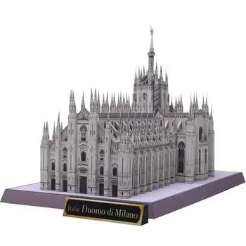 Миланский собор Италия Здание мировой классической архитектуры 3D бумажная модель