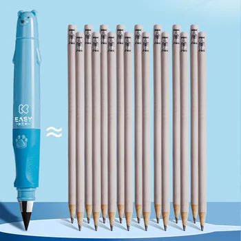 Милые Мультяшные Карандаши Технология Eternal Pencil Простые в использовании письменные принадлежности для детских Ручек от близорукости школьные канцелярские принадлежности