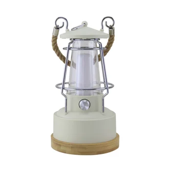 Многофункциональная Ретро-лампа для кемпинга, Походная лампа, Атмосферная лампа с плавным затемнением, заряжающаяся лошадиная лампа двойного назначения (белая)