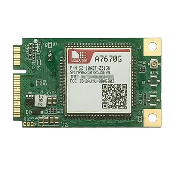 Модуль SIMCOM A7670G MINI PCIE LTE Cat1 без BT GNSS Глобального диапазона B1/B2/B3/B4/B5/B7/B8/B12/B13/B18/B19/B20/B25/B26/B28/B66