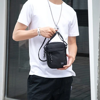 Мужская сумка через плечо, модный диагональный рюкзак, нагрудная сумка, легкая повседневная мини-сумка для мальчика, поясная сумка для мобильного телефона