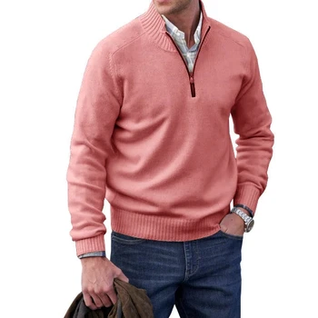 Мужские свитера трикотажные однотонные, мужская одежда