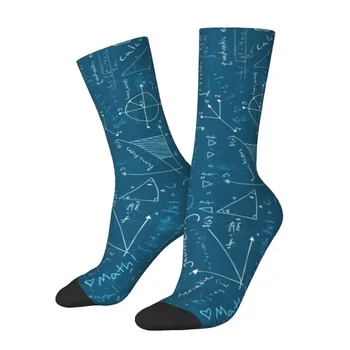 Мужские теплые дышащие носки унисекс, забавная математическая формула, научное платье с 3D-печатью, подарок для учителя-гика, носки для экипажа