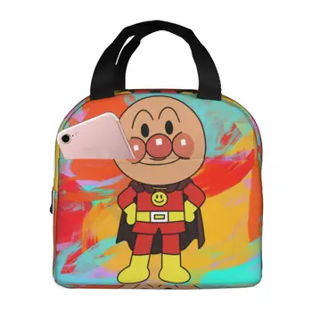 Мультяшная сумка для ланча с японским рисунком Anpanman, милая коробка для женщин, детская школьная сумка для пикника, термосумка для еды, коробка-тоут Tide