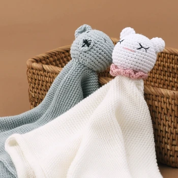 Мультяшное Детское полотенце-пустышка, нагрудник для успокоения животных, многофункциональный носовой платок для спокойного сна и веселья
